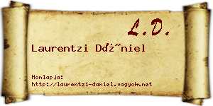 Laurentzi Dániel névjegykártya